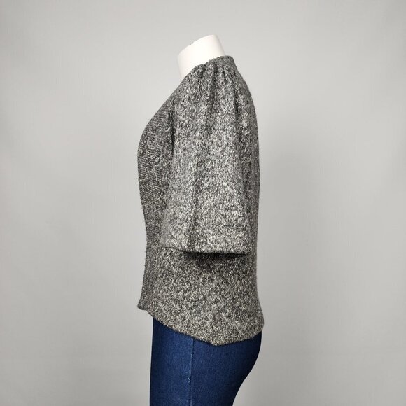 Kersh Grey Knitted Cotton Blend Cardigan Size M - Picture 6 of 10